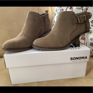 Sonoma Taupe Suede Booties